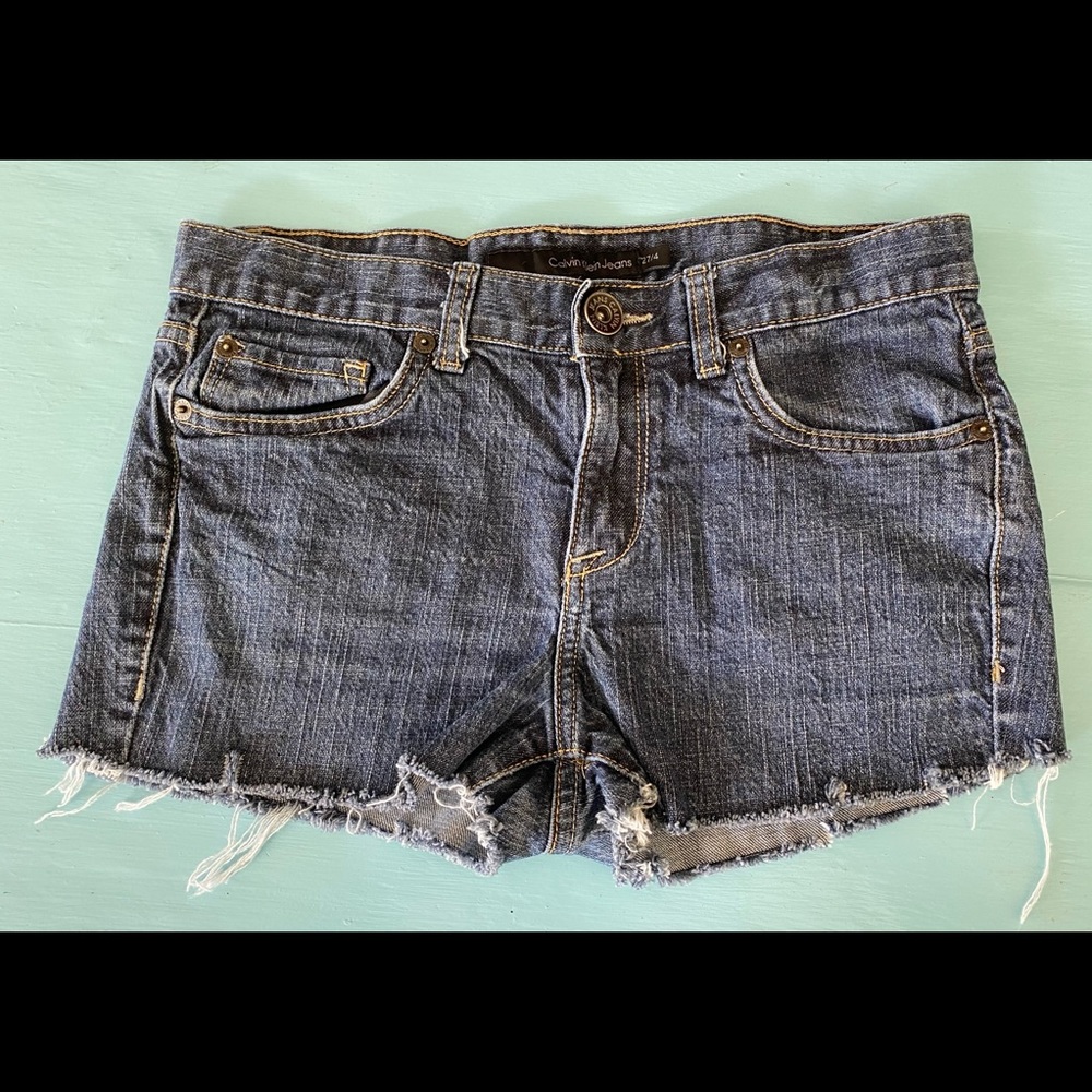 Calvin Klein Cut Off Jean Shorts Size 27/4